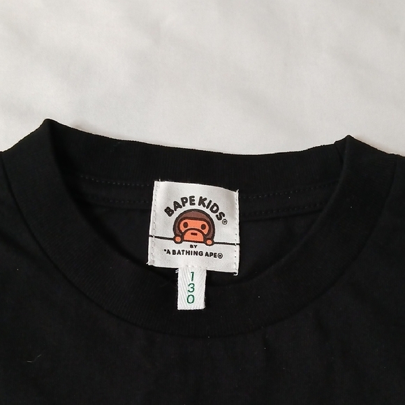 Bape Black Baby Milo Kids T-Shirt - Picture 2 of 3